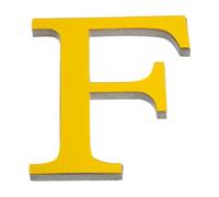 LKXHarleya Calcomanías de pared acrílicas autoadhesivas con letras del alfabeto Calcomanías, pegatinas de letras 3D de espejo de 20 cm para decoración del hogar DIY, oro profundo, F