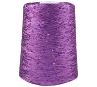 LKXHarleya Hilo Brillante de 500 g, Hilo con Lentejuelas Brillantes para Tejer, Hacer Ganchillo, Tejer y Crear Accesorios de Manualidades. 12