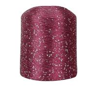 LKXHarleya Hilo Brillante de 500 g, Hilo con Lentejuelas Brillantes para Tejer, Hacer Ganchillo, Tejer y Crear Accesorios de Manualidades. 11