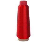 LKXHarleya Hilo de poliéster de 3300 Yardas, Hilo metálico para Coser suéteres de Punto y Ganchillo, Rojo