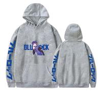 LKY STAR Anime Blue Lock Sudadera con Capucha para Niño Niña Isagi Yoichi Casual Sweatshirt Cosplay Hoody XXS-4XL