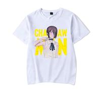 LKY STAR Anime Chainsaw Man Camisetas para Hombres Mujeres T-Shirt Denji Pochita Cosplay Tees