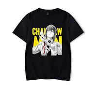 LKY STAR Anime Chainsaw Man Camisetas para Hombres Mujeres T-Shirt Denji Pochita Cosplay Tees