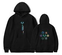 LKY STAR Anime Genshin Impact Sudaderas con Capucha Casual Top Cosplay Sweatshirt para Hombres Mujeres Hoody XXS-4XL