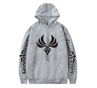 LKY STAR Anime Genshin Impact Sudaderas con Capucha Casual Top Cosplay Sweatshirt para Hombres Mujeres Hoody XXS-4XL