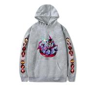 LKY STAR Anime Hazbin Hotel Sudadera con Capucha para Niño Niña Charlie Morningstar Vaggie Casual Sweatshirt Cosplay Hoody