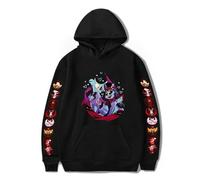 LKY STAR Anime Hazbin Hotel Sudadera con Capucha para Niño Niña Charlie Morningstar Vaggie Casual Sweatshirt Cosplay Hoody