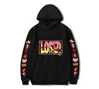 LKY STAR Anime Hazbin Hotel Sudadera con Capucha para Niño Niña Charlie Morningstar Vaggie Casual Sweatshirt Cosplay Hoody