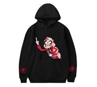 LKY STAR Anime Hazbin Hotel Sudaderas con Capucha Casual Top Cosplay Sweatshirt para Hombres Mujeres Hoody XXS-4XL