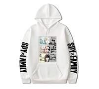 LKY STAR Anime Spy x Family Merch Unisexo Sudaderas con Capucha Anya Forger Cosplay Sweatshirt para Hombres Mujeres Hoody
