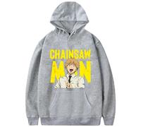LKY STAR Chainsaw Man Merch Sudaderas con Capucha Impresión Sweatshirt Langarm para Niños Niñas Anime Pochita Denji Cosplay Hoodie