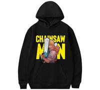LKY STAR Chainsaw Man Merch Sudaderas con Capucha Impresión Sweatshirt Langarm para Niños Niñas Anime Pochita Denji Cosplay Hoodie