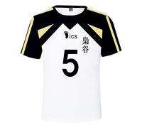LKY STAR Haikyuu!! Anime Japónes de Cosplay Karasuno High School Volleyball Club Camiseta para Hombre Mujer, 3D Impresión T-Shirts de Haikyuu