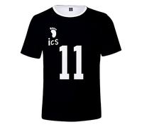 LKY STAR Haikyuu!! Anime Japónes de Cosplay Karasuno High School Volleyball Club Camiseta para Hombre Mujer, 3D Impresión T-Shirts de Haikyuu