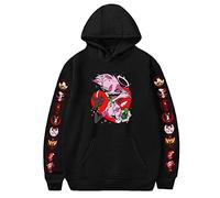 LKY STAR Hazbin Hotel Merch Sudaderas con Capucha Impresión Sweatshirt Langarm para Niños Niñas Anime Charlie Morningstar Vaggi Cosplay Hoodie