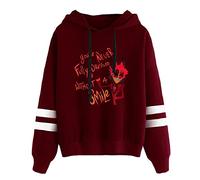 LKY STAR Hazbin Hotel Sudadera con Capucha para Niños Niñas Anime Cosplay Sweatshirt Charlie/Vaggie/Angel Dust Hoody para Hombre y Mujer
