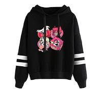 LKY STAR Hombre Mujer Sudadera con Capucha Hazbin Hotel Hoodie Unisex Casual Sweater Charlie/Vaggie/Angel Dust Streetwear
