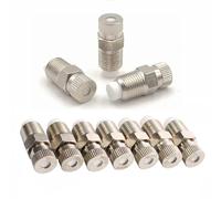 LKYJD 20 boquillas de nebulización de latón, cabezales de repuesto con filtro, pulverizador atomizador de alta presión for sistema de refrigeración exterior, 1/8" NPT(0.5mm)