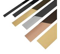 LKYJD Moldura de Tira de Borde autoadhesiva, Acabado Metalizado de Acero Inoxidable 201, moldura Decorativa de 3 m/Rollo for Puerta, Pared, Espejo, Muebles, Armario(Silver-Mirror,100mm)