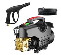 LKYLGYU Hidrolimpiadora de Alta presión de 2000 W, 180 Bares, con Manguera de 15 m, Boquilla Ajustable para Coche, hogar y jardín, Bomba autocebante, máquina de Limpieza Profunda y eficiente.