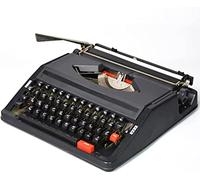 LKYLGYU Macchina da scrivere manuale Vintage Classica retrò, tradizionale macchina portatile d'epoca per scrittori con nastro a doppia Bobina Nero e Rosso