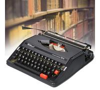 LKYLGYU Macchina da scrivere Vintage Classica retrò con Design Elegante da elaboratore di testi e nastro a doppia Bobina Nero e Rosso.