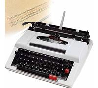 LKYLGYU Máquina de Escribir Antigua, máquina Manual Retro con Teclado en inglés para Escribir novelas en Cualquier Lugar.