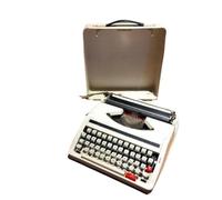 LKYLGYU Máquina de Escribir inalámbrica Manual, Escritura de Cartas Retro Tradicional en sobre, Toma de Notas de Novela, Blanca