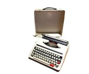 LKYLGYU Máquina de Escribir inalámbrica Manual, Escritura de Cartas Retro Tradicional en sobre, Toma de Notas de Novela, Blanca