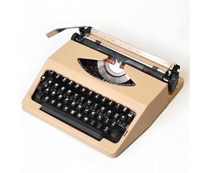 LKYLGYU Máquina de Escribir Manual Vintage portátil con Estuche de Transporte, máquina de Escritura mecánica Retro para Cartas y Trabajos creativos. Incluye Cinta de Tinta.