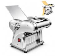LKYLGYU Máquina eléctrica para Hacer Fideos, máquina automática para Pasta con Rodillo y Cortador de Masa, Grosor Ajustable para Pasta Fresca y Masa para empanadillas, Incluye Cuchillas.