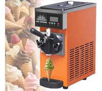 LKYLGYU Máquina para Hacer Helado Suave, máquina Comercial de Yogur Helado de 450 W con Panel táctil LCD y autolimpieza, Unidad de mostrador de Acero Inoxidable para Uso en Tiendas.
