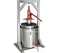 LKYLGYU Prensa Manual de Frutas de 22 litros, máquina para Hacer Sidra y Vino de Acero Inoxidable con Gato hidráulico, Extractor de zumos fácil de Limpiar para la elaboración casera de zumos.