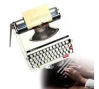 LKYLGYU Tastiera Classica da macchina da scrivere manuale, Design Vintage Wireless per un'esperienza nostalgica