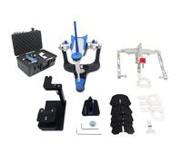 LKYLVEE Articulador Dental Totalmente Ajustable - Soporte de Mandíbula Promedio Dental - Articulador de Registro de Mordida Anatómico,B