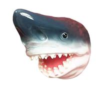LKYLVEE Decoración de Pared Shark Head - Tapiz de Pared Shark 3D - Accesorios para el Dormitorio de los Hombres y decoración del Dormitorio del tiburón para los niños,Flesh,40cm