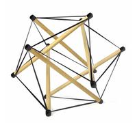 LKYLVEE Modelo Corporal de Tensión Fascial Estructural - Modelo Integral Tensionado - para Exhibición de Enseñanza y Aprendizaje,Blanca,24cm