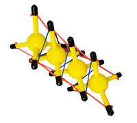 LKYLVEE Modelo de Tensión de Estructura Integral - Modelo Anatómico de la Columna Vertebral - Demostración de Ayudas Dinámicas de Tensión,Amarillo,18cm