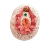 LKYLVEE Modelo de Vulva de Tejido Femenina Modelo de Anatomía Ginecológica para Salón de Belleza Recuperación Postnatal Herramienta Didáctica Intima,Amarillo,18cm