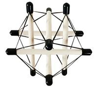 LKYLVEE Modelo Integral de tensión anatómica Demostración de tensión fascial Humana Modelo de rehabilitación práctica dinámica Elementos estructurales Ayuda didáctica,Blanca,12cm