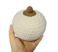 LKYLVEE Pecho de Lana de Ganchillo - Modelo de formación en Lactancia Materna - Modelo de Pecho Femenino en Lactancia para la enseñanza de la Lactancia Formación en enfermería,Marrón,10cm