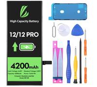 LL TRADER - Batería para iPhone 12 y iPhone 12 Pro, 4200 mAh de polímero de litio de alta capacidad con herramientas de reparación 2025B