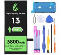LL TRADER - Batería para iPhone 13, 3800mAh de polímero de Litio de Alta Capacidad con Herramientas de reparación