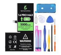 LL Trader Batería para iPhone 14 Pro Max, 5000mAh Batería de Polímero de Litio de Alta Capacidad con Herramientas de Reparación
