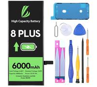 LL TRADER - Batería para iPhone 8 Plus, 6000mAh de polímero de litio de alta capacidad con herramientas de reparación 2026