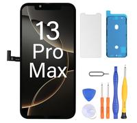 LL TRADER - Pantalla LCD para iPhone 13 Pro Max de 6,7" de repuesto FHD con digitalizador táctil 3D, marco de montaje y kit de reparación U01