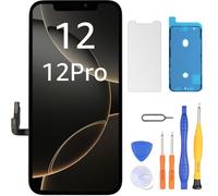 LL TRADER - Pantalla para iPhone 12/iPhone 12 Pro LCD 6,1" Pantalla de Repuesto FHD Pantalla Táctil 3D Touch Digitalizador Marco Montaje y Kits de Reparación U01