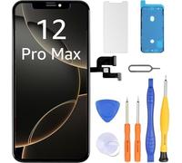 LL TRADER Pantalla para iPhone 12 Pro Max LCD de 6,7 pulgadas, pantalla de repuesto FHD, pantalla táctil 3D, digitalizador táctil, marco de montaje y kits de reparación 20253