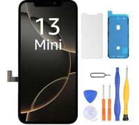 LL TRADER Pantalla para iPhone 13 Mini LCD de 5,4 pulgadas, pantalla de repuesto FHD, pantalla táctil 3D, digitalizador táctil, marco de montaje y kits de reparación 20252
