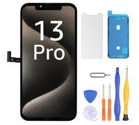LL TRADER Pantalla para iPhone 13 Pro LCD de 6,1 pulgadas, pantalla de repuesto FHD, pantalla táctil 3D táctil, digitalizador, marco de montaje y kit de reparación M02